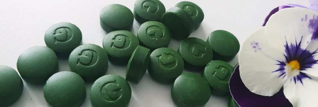 Chlorella w drażetkach